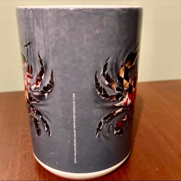 MARYLAND My MARYLAND Ripped Crab Coffee Mug Maryland Flag 15 ounces - Picture 6 of 8
